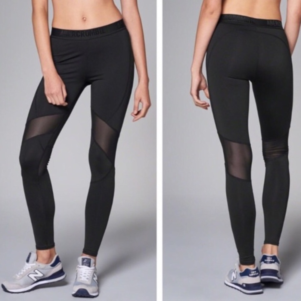 A&F yoga pants with mesh